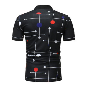 T-shirt polo en coton de haute qualité à vendre en ligne Nouveaux t-shirts polo d'été imprimés avec logo personnalisé pour hommes - Product Image 3