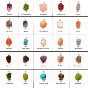 หินอัญมณีดิบแบบคาร์เนเลี่ยนธรรมชาติจี้คริสตัลสีส้มสำหรับทำเครื่องประดับ - Product Image 2