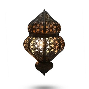 Vente chaude Or Applique Murale Marocaine Luxueux À La Main Éclairage Marocain Cuivre Laiton Applique Art Décor - Product Image 6