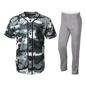 Uniforme de béisbol profesional de alta calidad al por mayor, precio cómodo, conjunto de uniforme de béisbol transpirable para hombres - Product Image 1