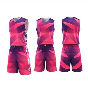 Vente en gros de vêtements de sport de qualité supérieure Ensemble de maillots de basket-ball à séchage rapide personnalisés Short de sport de mêlée d'équipe Logo personnalisé - Product Image 6
