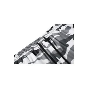2025 nuevo chándal atlético de camuflaje transpirable de secado rápido de alta calidad, pantalones cortos deportivos informales de manga corta con capucha, pantalones cortos activos - Product Image 5