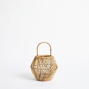 Natural Large And Small Rattan Lantern <b>Set</b> Handwoven Wicker <b>Candle</b> Lantern For Floor Table Rustic Home Decoration - Product Image 3
