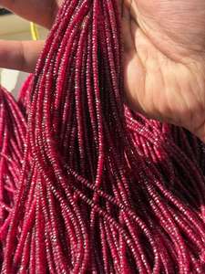 Cuentas Redondas Facetadas de Rubí Natural Fino de 2.5mm a 3.5mm para la Elaboración de Joyería Elegante - Product Image 5