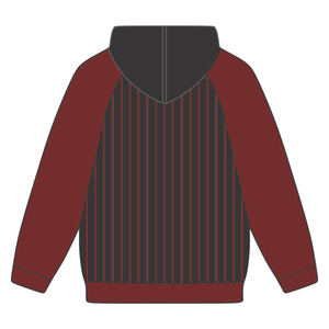 KAP-Sweat à capuche noir, manches raglan marron, rayures, mélange de coton, vêtements de fraternité grecque, Divine Nine HBCU Greek Merch - Product Image 3