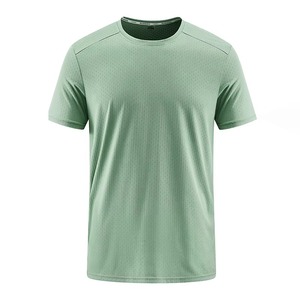 Camiseta Deportiva Personalizada para Hombre, de Alta Calidad, Impresa, Transpirable, de Lona, Talla Grande, Manga Corta, Diseño Sólido - Product Image 3