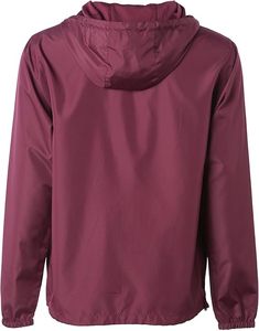 Veste coupe-vent d'hiver pour hommes, col montant à capuche imperméable avec logo avant, légère pour l'extérieur - Product Image 2