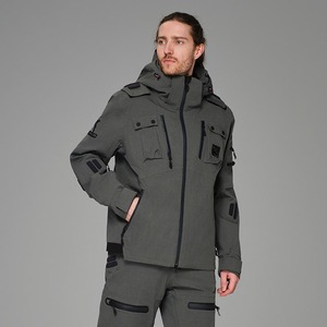 Fabricant de vestes de randonnée de haute qualité, polaire hydrofuge coupe-vent, vestes à capuche en nylon et polyester personnalisées pour hommes - Product Image 1