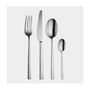 Cuchara de acero inoxidable de mango largo de diseño sencillo al por mayor, cuchillo, tenedor, regalo promocional, cubiertos - Product Image 4