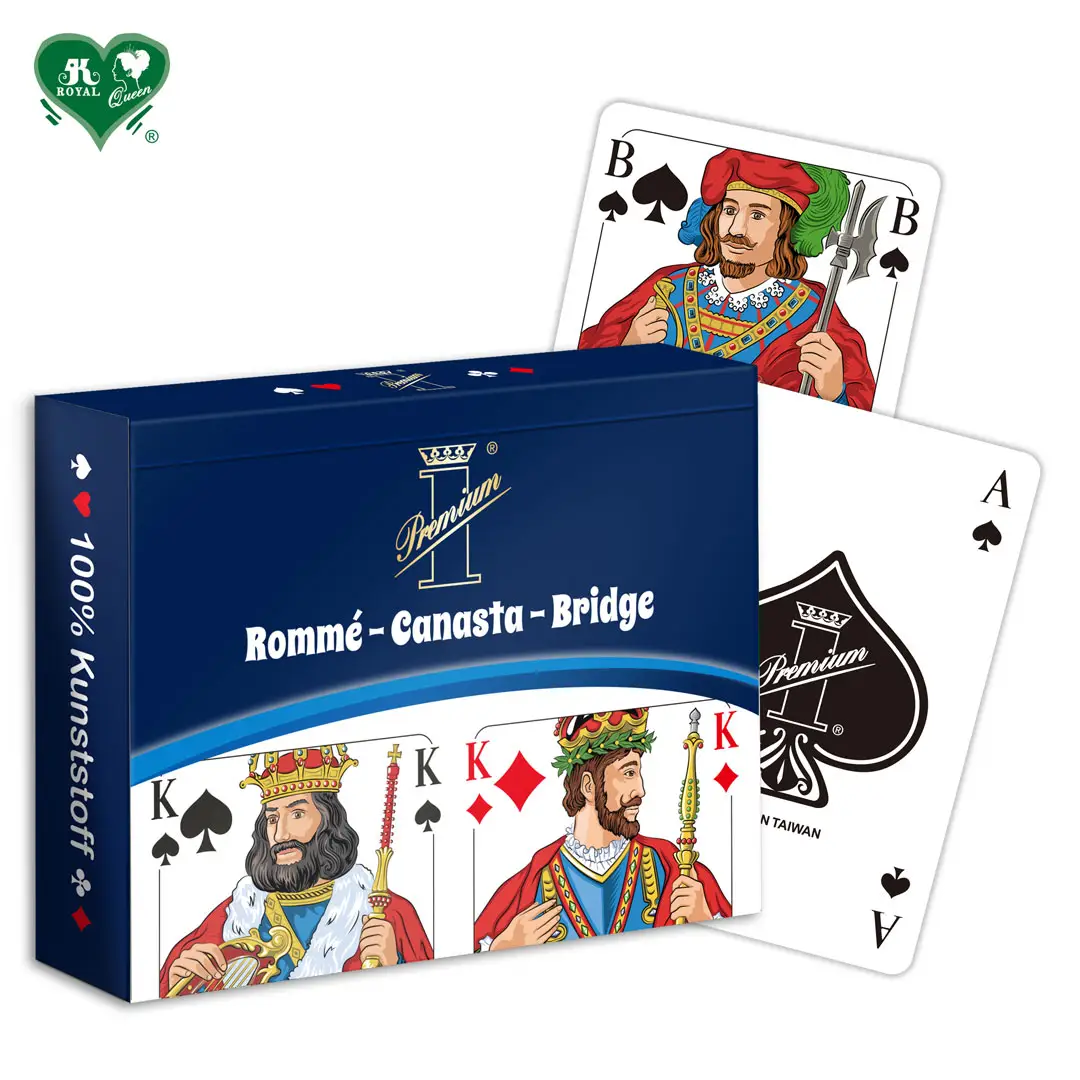 Conjunto de cartas alemão premium, baralho duplo para jogar com cartas