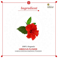 Poudre de fleur d'hibiscus biologique naturelle Khadi-100% naturelle-100g
