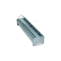 Longs plateaux d'alimentation de volaille casseroles d'alimentation pour oiseaux plateau d'alimentation de poulet rond creux métal plastique réutilisable équipement de poulet de chair plaque de casserole