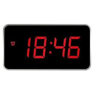 Reloj Despertador Digital JE 5112S Plateado, Diseño Moderno, Material Plástico, Pantalla Sveglia - Product Image 1