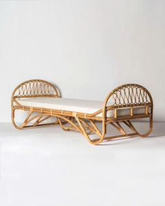 Natural Color Children's <b>Bed</b>, Bedroom Furniture, Natural <b>Rattan</b> Kids <b>Bed</b> for Wholesale, Handicraft In Vietnam, Nhat Minh - Product Image 1