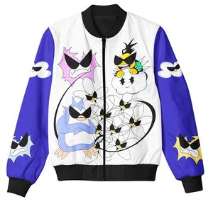 Casual invierno otoño béisbol impreso bombardero chaqueta calle prendas de vestir suelta bombardero chaqueta Mujer - Product Image 4