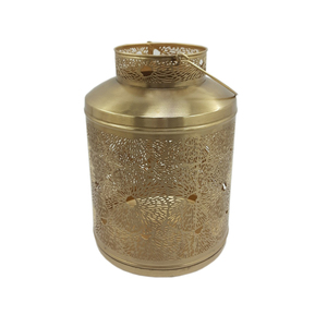 Lanterne décorative unique en métal couleur dorée pour la maison et la décoration d'éclairage de Noël lanterne suspendue faite à la main - Product Image 6