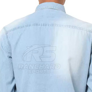 <b>Men</b> Classic Slim Fit <b>Jeans</b> <b>Shirt</b> Casual Outdoor <b>Shirt</b> <b>Men</b> Modern Button Up <b>Jeans</b> <b>Shirt</b> Trendy Work Top - Product Image 6