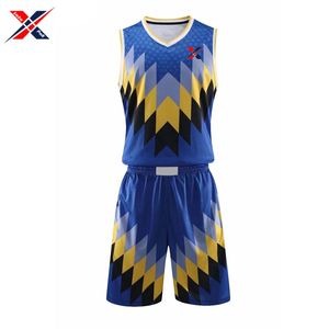 Ensemble d'uniformes de basket-ball respirants à séchage rapide de qualité d'exportation 100% polyester avec logo d'équipe personnalisé pour les sports d'été les plus vendus - Product Image 2