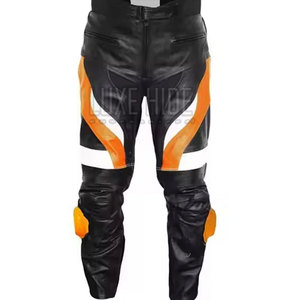 Para la venta Hombres Moda Slim Fit Moto Pantalones de cuero Ropa casual Original Moto Pantalón de cuero - Product Image 6