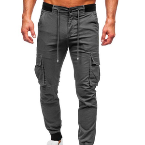 Pantalon cargo de grande taille en coton taille haute décontracté Streetwear avec poche Pantalon cargo en coton respirant pour hommes Pantalon taille USA - Product Image 1