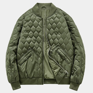 Men's New Fashionable Lightweight <b>Puffer</b> Padded <b>Jacket</b> Hooded <b>Thin</b> Cotton Coat Zipper Fly Multicolor Bubble Plus Size Canvas - Product Image 1