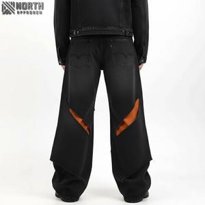 Jeans Rectos Personalizados de Alta Calidad para Hombre, Estilo Informal, Secado Rápido, Ligeros, para Invierno y Primavera, Estilo Hip Hop - Product Image 2