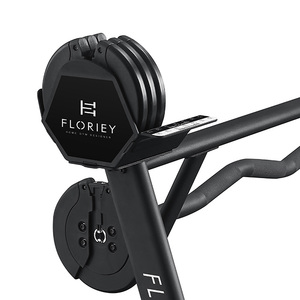 อุปกรณ์ออกกำลังกายฟลอรีย์ บาร์เบลยกน้ำหนักแบบปรับน้ำหนักได้ 80 ปอนด์ 36.2 กิโลกรัม ทำจากอะลูมิเนียมและเหล็ก พร้อมด้ามจับกันลื่น - Product Image 6