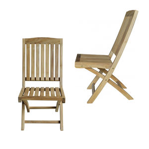 Silla Plegable Moderna de Madera Maciza Resistente y Ecológica SOLOBEAT para Uso en Interiores y Exteriores, para Comedor o Muebles de Villa - Product Image 3