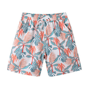 Pantalones cortos de baño hawaianos transpirables de verano con cordón de secado rápido sublimación de malla de poliéster 100% al por mayor - Product Image 1