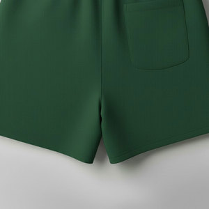 Pantalones Cortos Bermuda para Hombre con Logotipo Personalizado, Satinados, Transpirables, Cómodos, de Cintura Alta, con Cierre de Cordón y Detalle de Botones para Uso Diario - Product Image 5