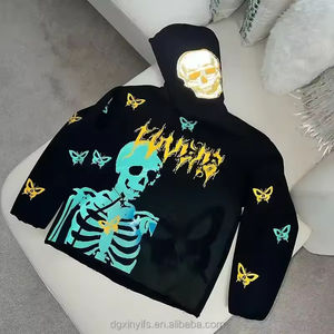 Sudaderas con Capucha de Alta Calidad, Transpirables y Ecológicas, 100% Algodón, con Logotipo Personalizado de Moda Hip Hop, Hechas en Pakistán - Product Image 1