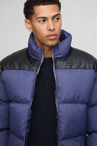 Chaqueta Acolchada de Moda para Hombre 2024, Chaqueta de Invierno Informal con Capucha, de Lona, con Logotipo Personalizado, Tallas Grandes - Product Image 3