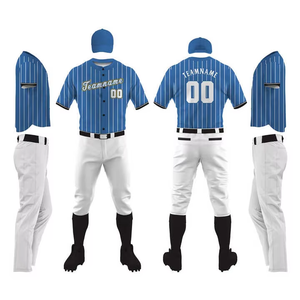 Tenue de baseball professionnelle avec impression personnalisée, 100 % polyester, séchage rapide, respirante, col en V, best-seller - Product Image 1
