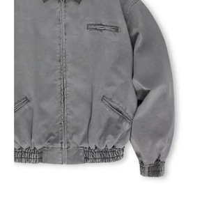 Chaqueta informal con cremallera frontal aislada para hombre Chaqueta cortavientos de lona para hombre Chaqueta de invierno - Product Image 6