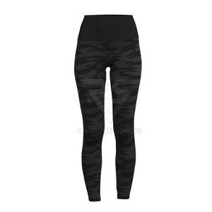 Legging de yoga décontracté personnalisé pour femme avec logo, taille mi-haute élastique, motif uni, respirant, séchage rapide, polyester/spandex, prix usine - Product Image 1