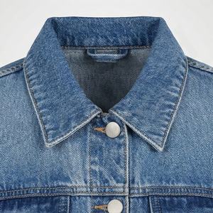 OEM Women Denim <b>Jean</b> Jacket Casual Outwear Fall Button <b>Up</b> Coat Oversize Ladies Fashion Trendy Streetwear Customized Color - Product Image 4