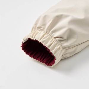 Venta al por mayor abrigo de color sólido de manga larga con cuello levantado chaqueta deportiva de talla grande prendas de vestir sueltas informales con bolsillo - Product Image 4