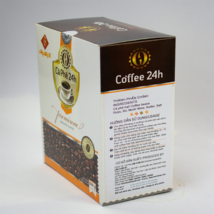 กาแฟ 24H กาแฟบดคุณภาพดี ODE / OEM สําหรับการใช้ขายส่งพร้อมน้ําเดือดใช้งานง่ายบรรจุในถุงกระดาษกล่อง - Product Image 6
