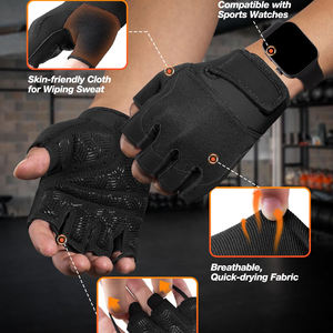 Nuevo diseño de guantes de gimnasio de medio Dedo de alta calidad para hombres y mujeres para entrenamiento Fitness y levantamiento de pesas para deportes - Product Image 5