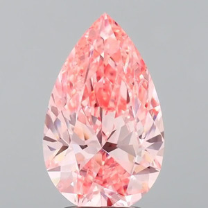 Diamant de laboratoire de forme poire, 3,02 carats, couleur rose fantaisie, clarté VVS1, certifié IGI, pierre en vrac pour la vente en gros de bijoux haut de gamme - Product Image 5