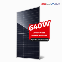 Module photovoltaïque JAM66S45 635W LR JA Solar de type N à demi-cellules, panneau solaire mono haute efficacité pour centrale électrique connectée au réseau