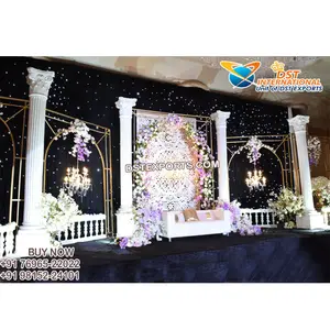 Modern Theme Elegant Stage for Wedding Ceremony Dream Reception Night Party Stage American Wedding Decor Reception Stage