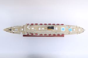 Gia Nhien Conception personnalisée du fabricant SS Guglielmo Marconi Maquette de bateau en bois de haute qualité Artisanat en bois pour cadeaux - Product Image 5