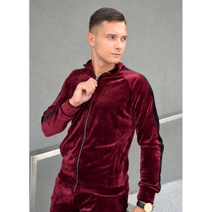 Conjunto de dos piezas, chándales de terciopelo para hombre, trajes para correr, venta al por mayor, chándal de terciopelo, chándales para hombre - Product Image 1
