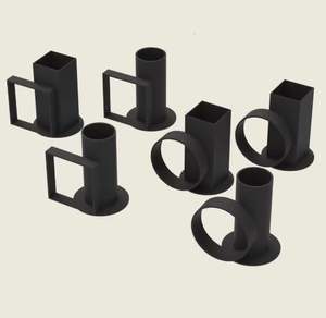 Candelabro de hierro moderno y atractivo, candelabro de pilar de cristal para decoración del hogar, caja embalada - Product Image 4