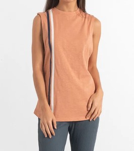 Camiseta de gimnasio para mujer, camiseta sin mangas deportiva para mujer, ropa informal para mujer, cuello redondo de Color sólido, sin mangas, cómoda, de secado rápido - Product Image 6