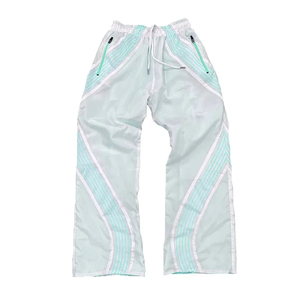 Pantalon ample en coton de haute qualité pour homme 2026 avec logo personnalisé, taille mi-haute, coupe droite, coupe-vent, prix bas - Product Image 1