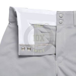 Pantalon de baseball personnalisé avec ceinture élastique, genoux renforcés et logo d'équipe sublimé - Product Image 3