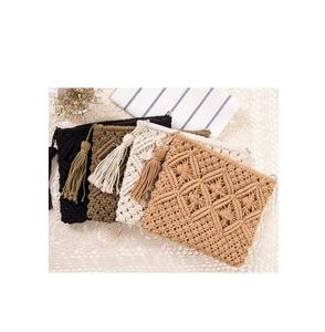 Sacs pochette de luxe en toile de jute multicolore de qualité supérieure taille personnalisée sac fourre-tout en toile de haute qualité fait à la main petite forme carrée - Product Image 5