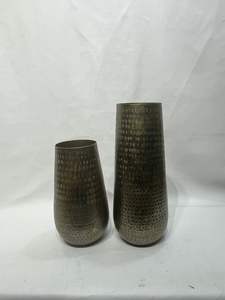 Juego de jarrones de flores de metal decorativos elegantes, comúnmente utilizados para la decoración del hogar y la decoración de interiores, precio al por mayor - Product Image 4